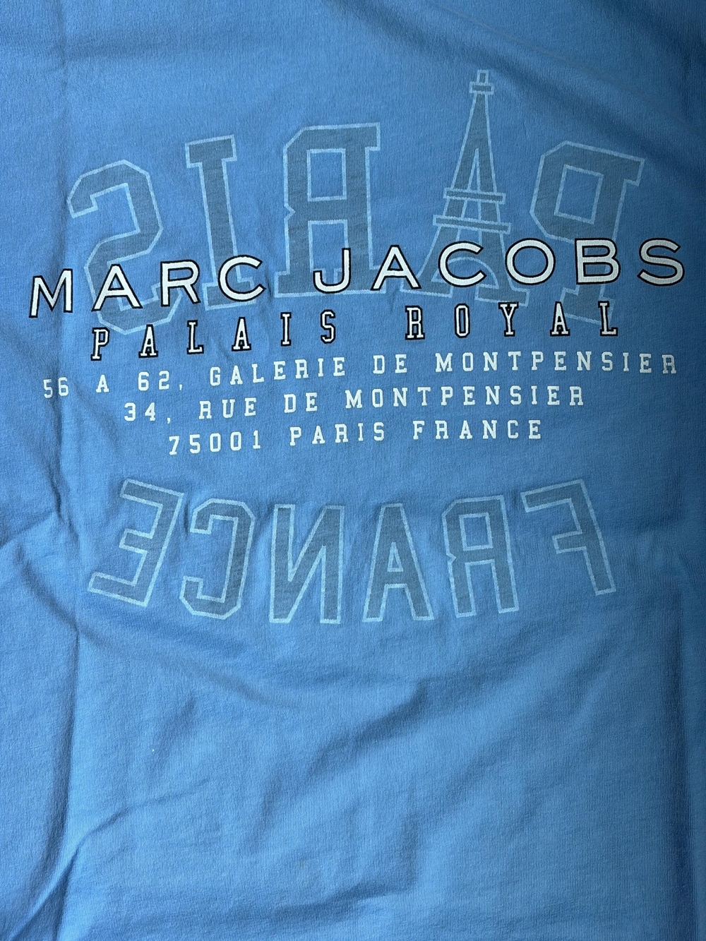 Marc Jacobs Unisex Blue Palais Royal Graphic T-Shirt